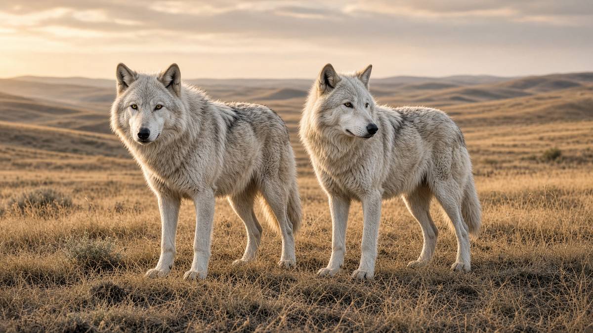 White-coated dire-wolf-like canids — Romulus, Remus and the 2025 de-extinction argument