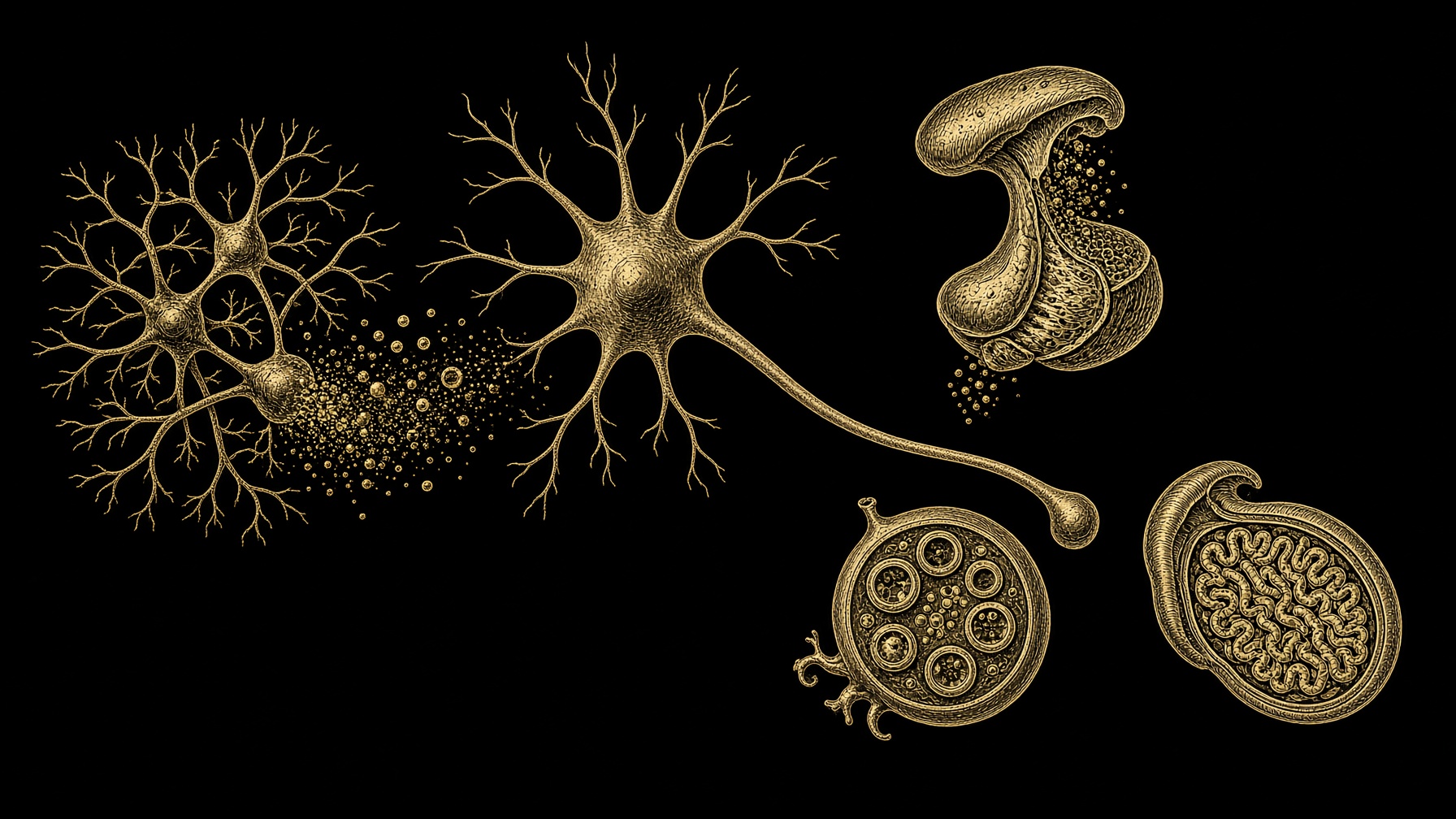 Gold engraving of kisspeptin neurons signalling GnRH, ovary and testis beyond