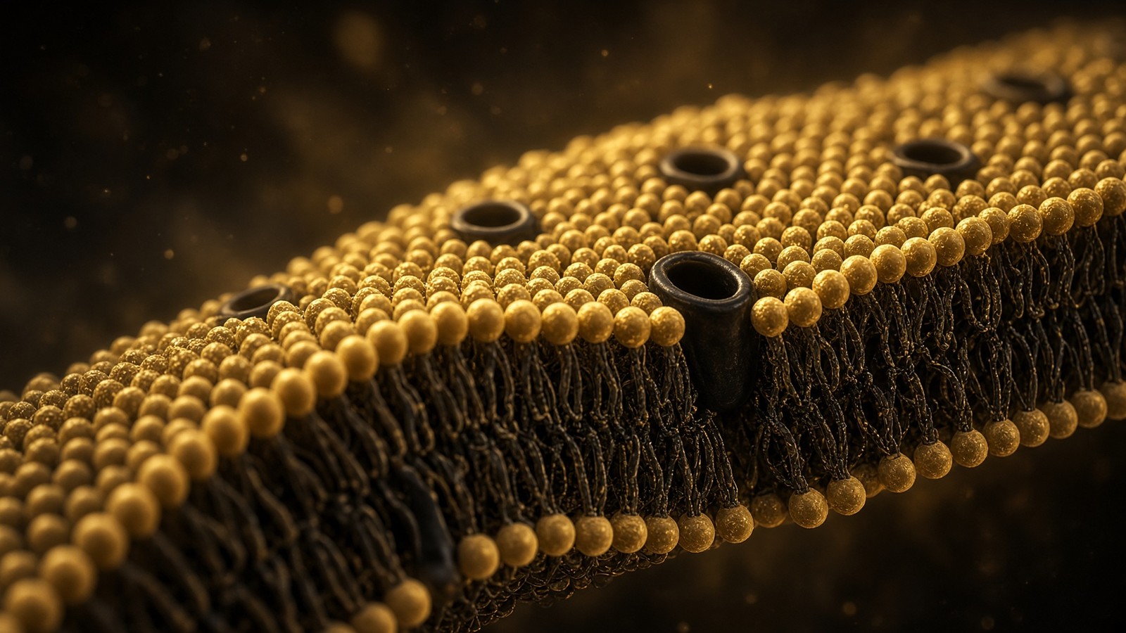 lipid bilayer wall, channels