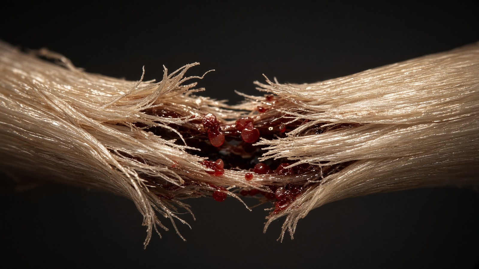 Athletic recovery imagery for the tendon and muscle-crush literature around BPC-157 and TB-500 research peptides.