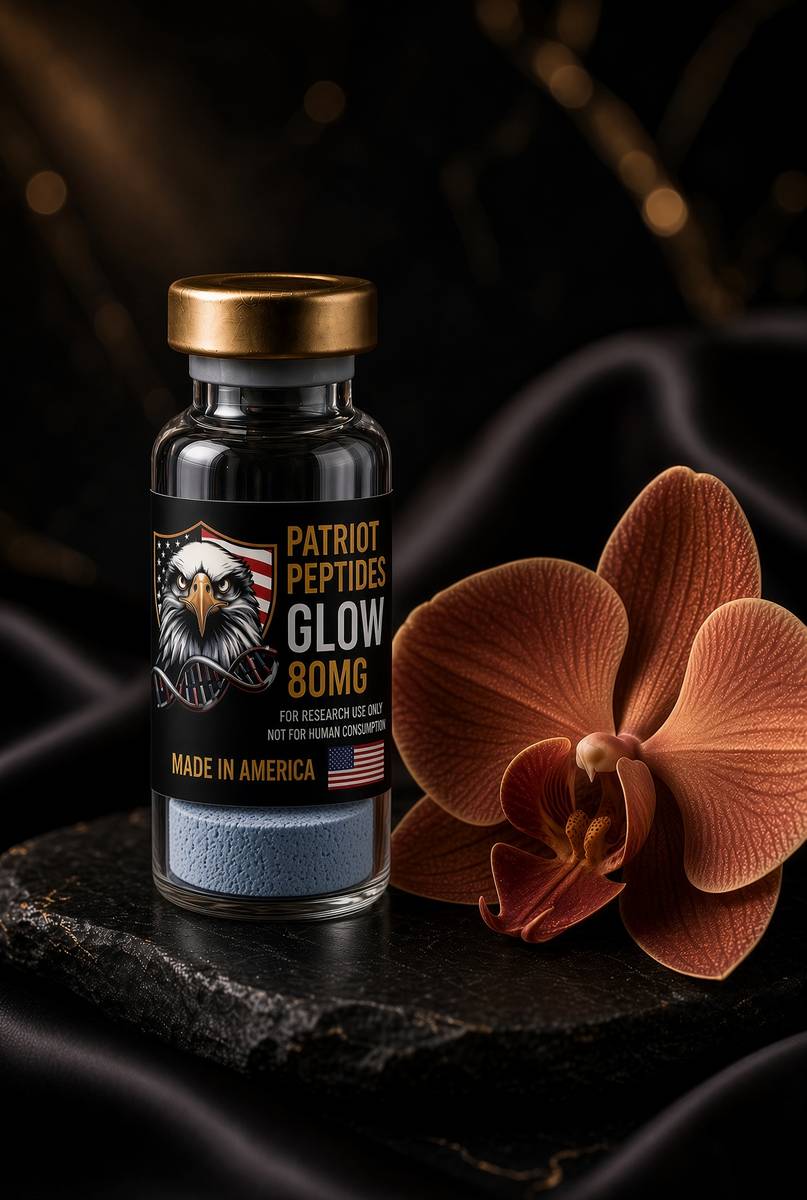 GLOW 80mg lyophilised research vial — photo 1 of 3